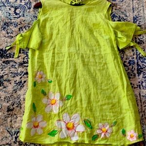 Hand Made Green Sac Dress